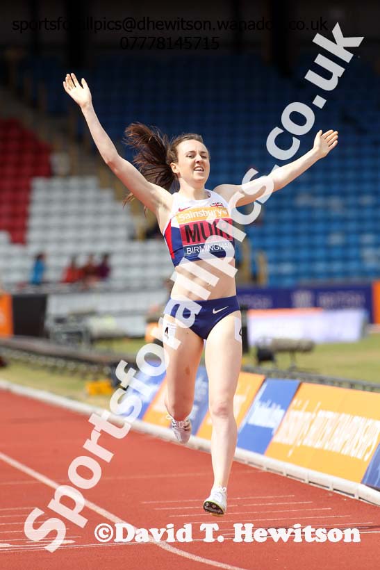 Womens 1500 metres, Sainsbury's British Champs, Alexander Stadium, Birmingham. Photo: David T. Hewitson/Sprts for All Pics